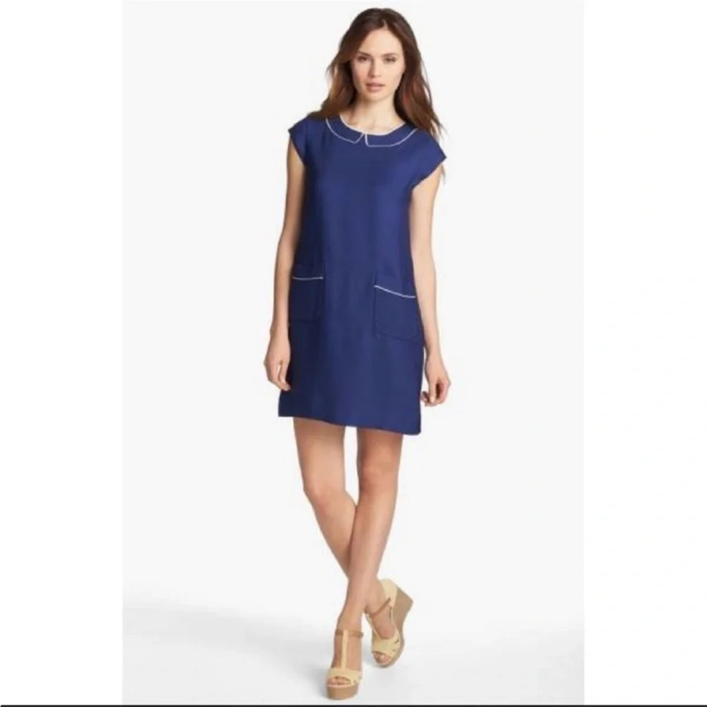 Kate Spade French Thelma Peter Pan Collar Dress Size 4 - Picture 3 of 17
